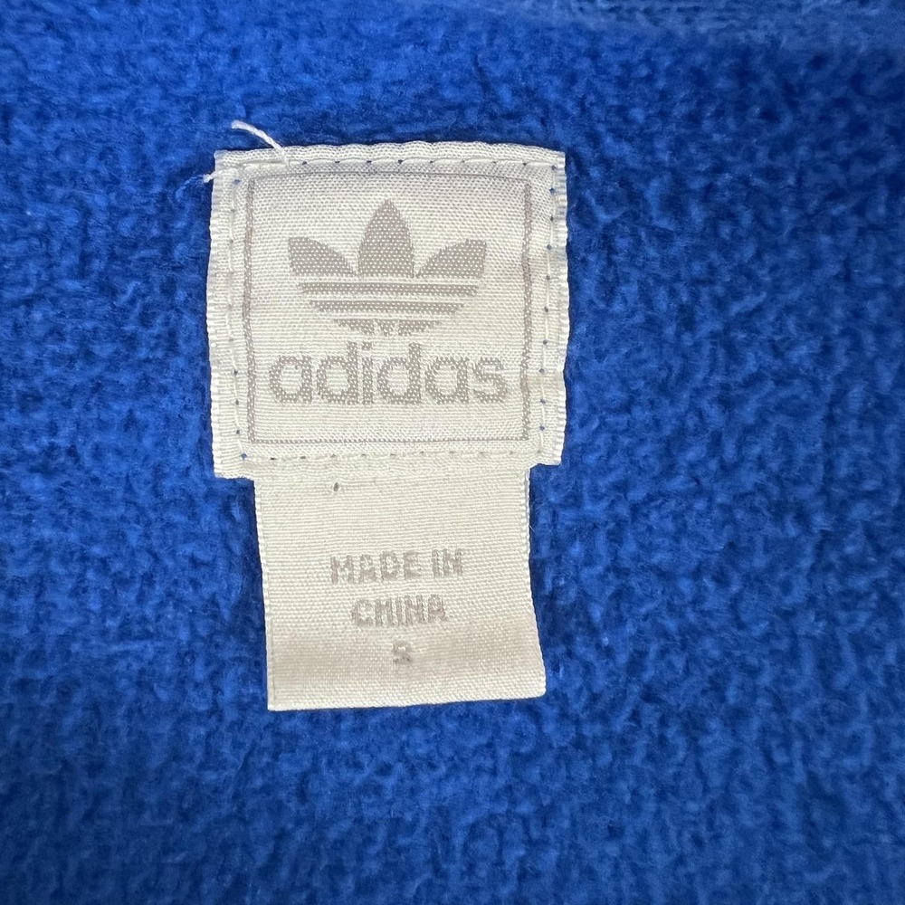 Vintage Adidas Originals Dallas Mavericks NBA 1/4 Snap Fleece Blue Mens Size S - Picture 4 of 10